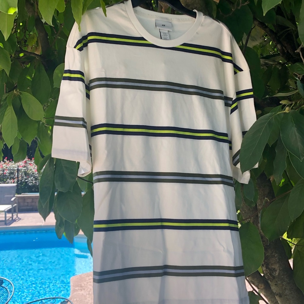 Cotton Knit Striped Shirt